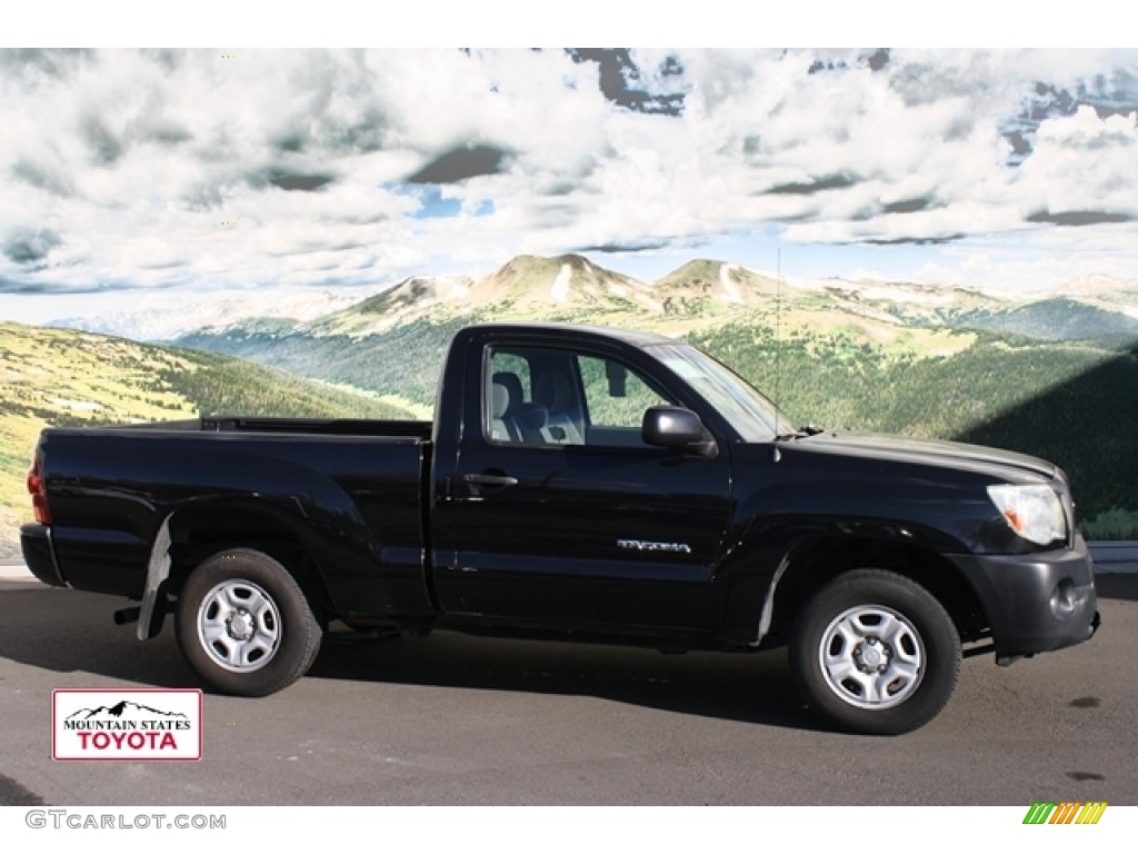 2005 Tacoma Regular Cab - Black Sand Pearl / Graphite Gray photo #1