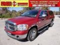 2007 Inferno Red Crystal Pearl Dodge Ram 3500 Laramie Quad Cab  photo #1