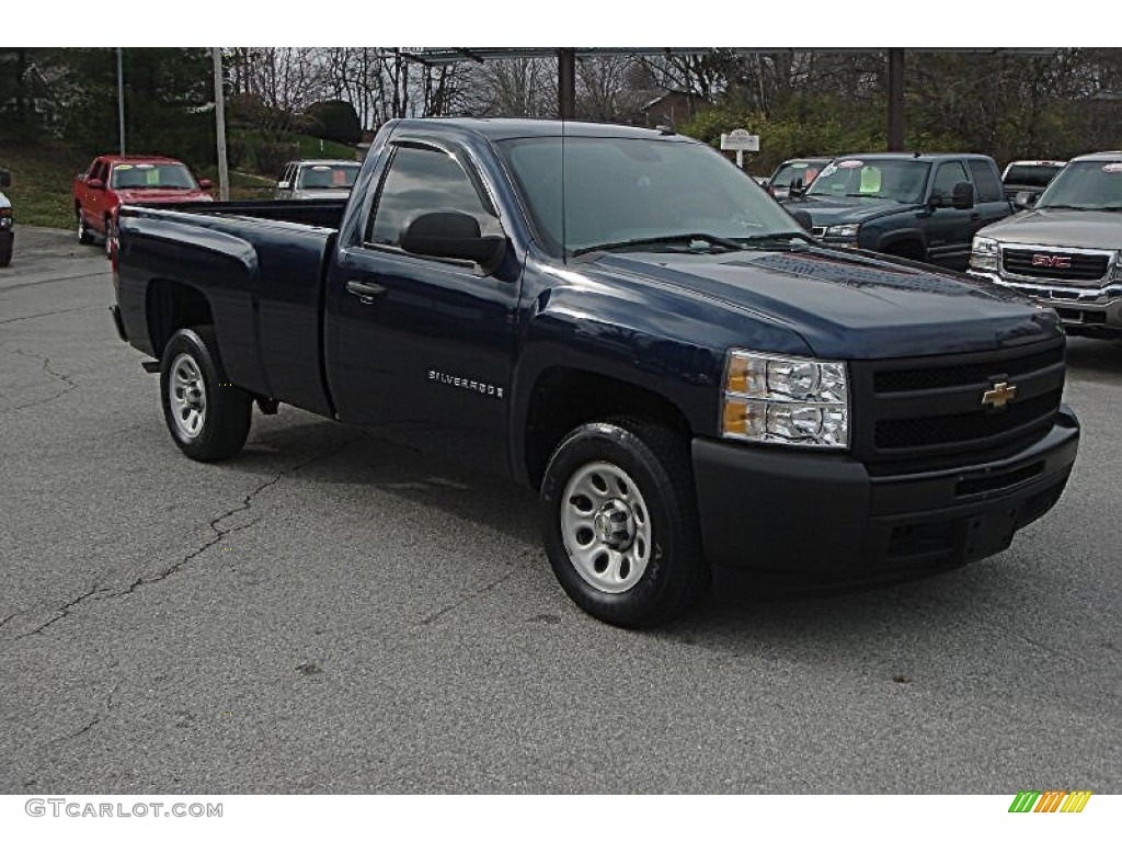 2009 Silverado 1500 Regular Cab - Imperial Blue Metallic / Dark Titanium photo #1