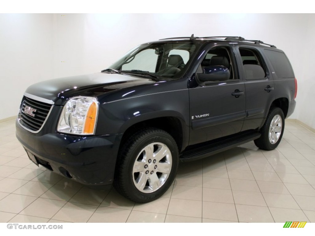 Deep Blue Metallic 2007 GMC Yukon SLT 4x4 Exterior Photo #56512335