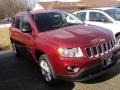 2012 Deep Cherry Red Crystal Pearl Jeep Compass Latitude  photo #2