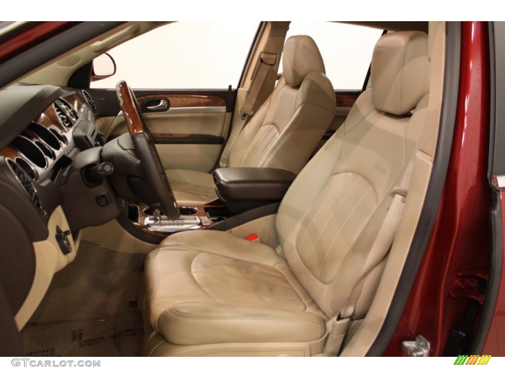 2009 Enclave CXL AWD - Red Jewel Tintcoat / Cocoa/Cashmere photo #9