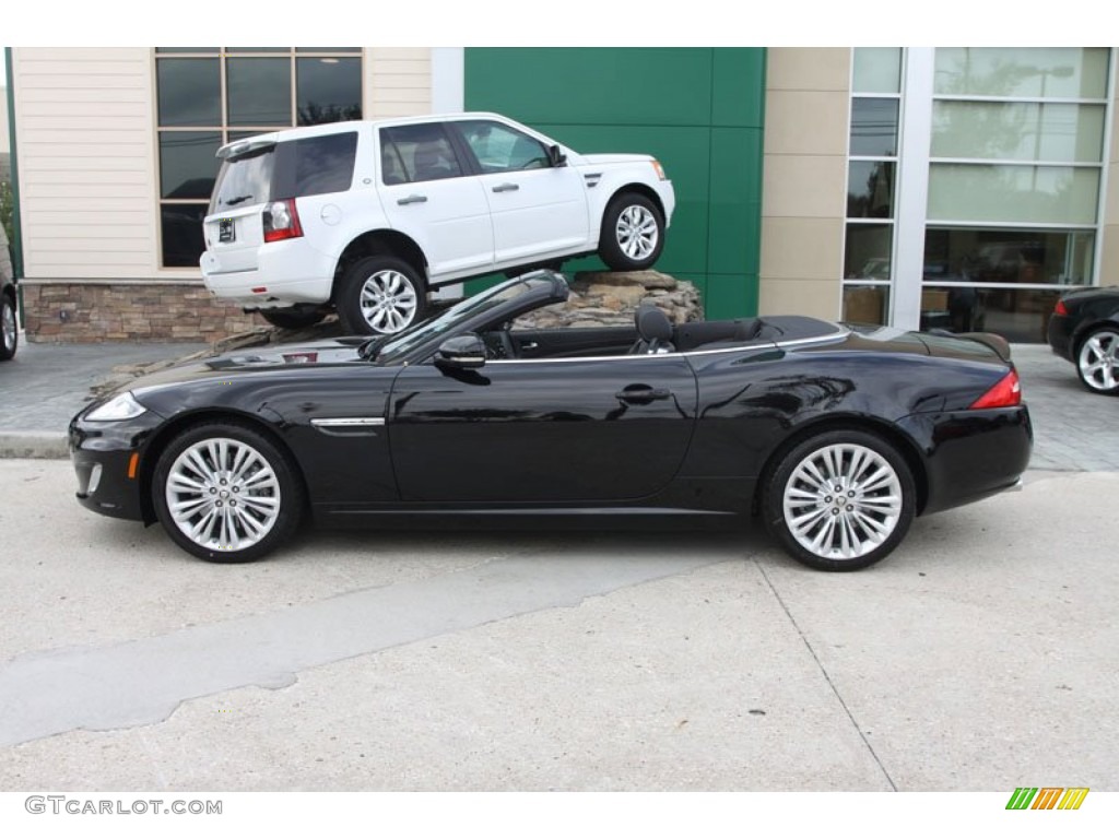 Ebony Black 2012 Jaguar XK XK Convertible Exterior Photo #56515042