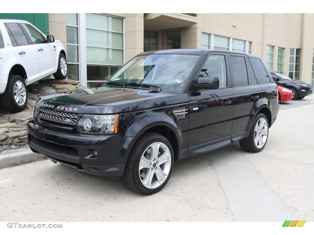 Santorini Black Metallic 2012 Land Rover Range Rover Sport HSE LUX Exterior Photo #56515531