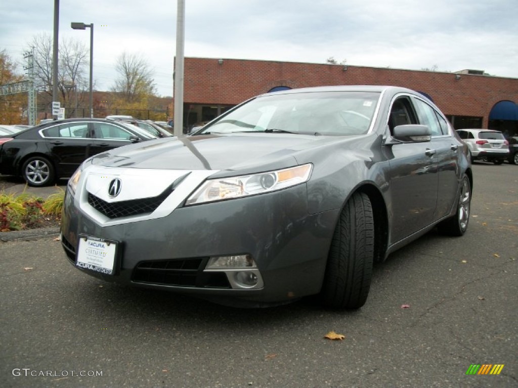 2009 TL 3.7 SH-AWD - Polished Metal Metallic / Ebony photo #1