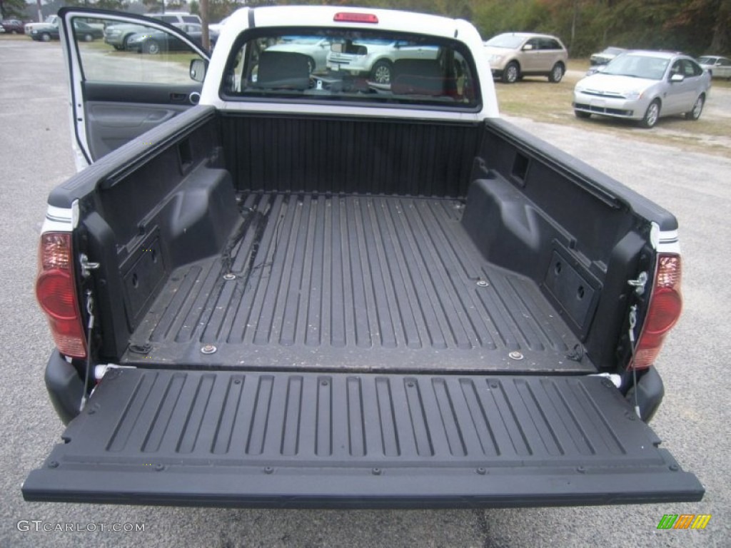 2008 Tacoma Regular Cab - Super White / Graphite Gray photo #19