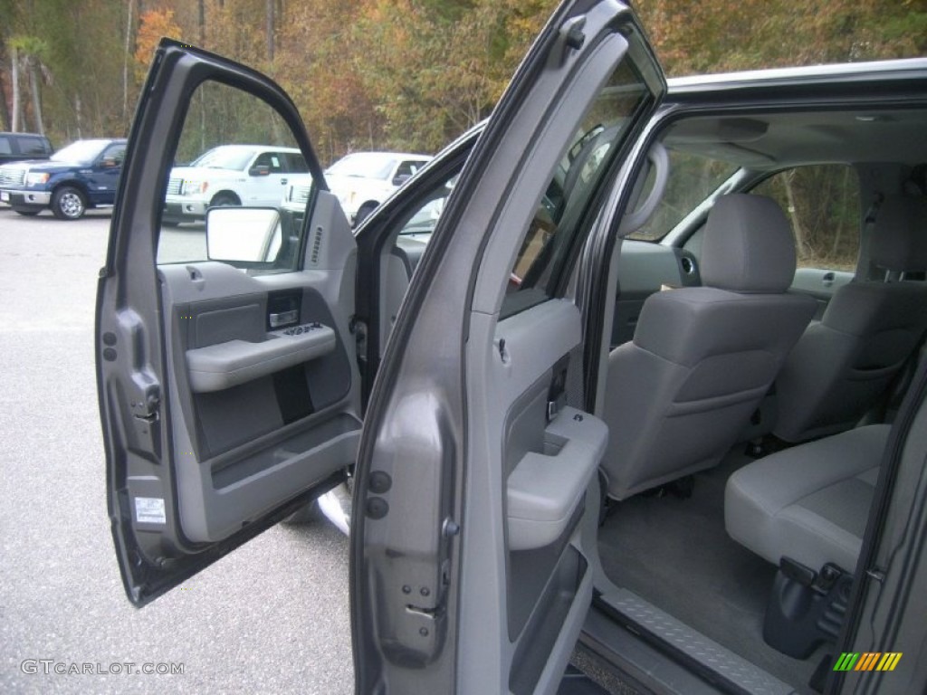 2005 F150 XLT SuperCrew 4x4 - Dark Shadow Grey Metallic / Medium Flint/Dark Flint Grey photo #11