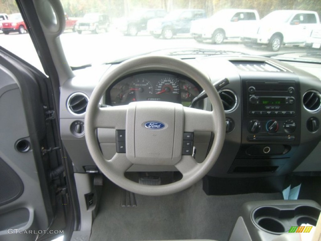2005 F150 XLT SuperCrew 4x4 - Dark Shadow Grey Metallic / Medium Flint/Dark Flint Grey photo #13