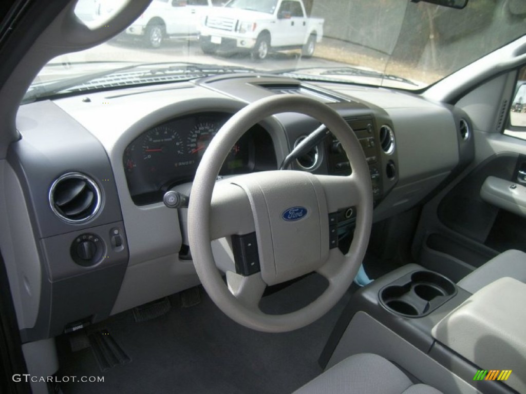 2005 F150 XLT SuperCrew 4x4 - Dark Shadow Grey Metallic / Medium Flint/Dark Flint Grey photo #24