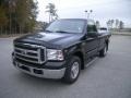Black 2005 Ford F250 Super Duty XLT Regular Cab