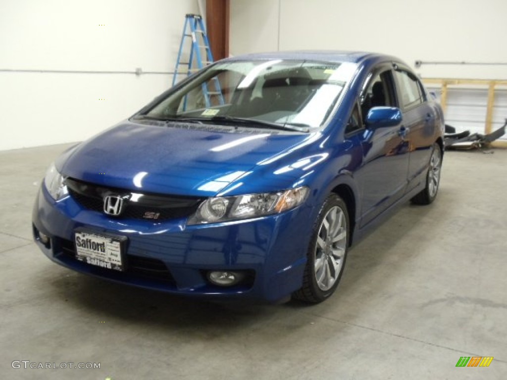 Dyno Blue Pearl 2009 Honda Civic Si Sedan Exterior Photo #56519941