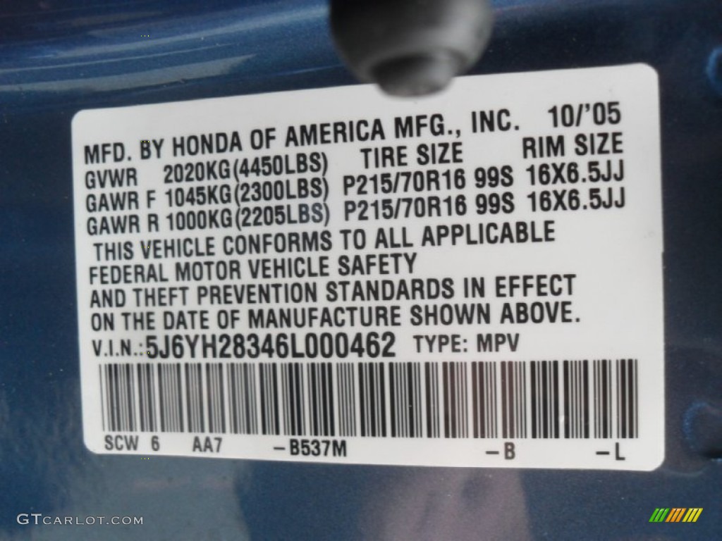 2006 Honda Element LX AWD Parts Photos