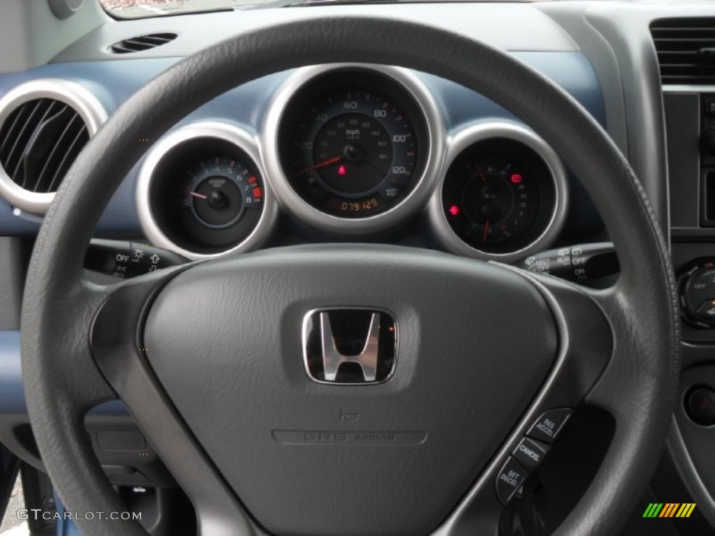 2006 Honda Element LX AWD Gray/Blue Steering Wheel Photo #56520085
