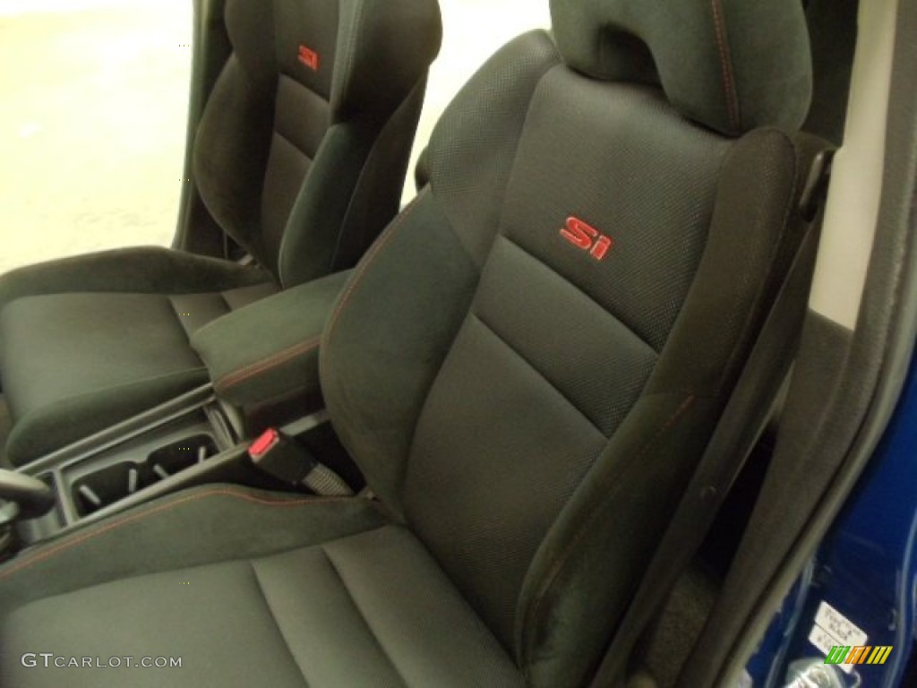 Black Interior 2009 Honda Civic Si Sedan Photo #56520088