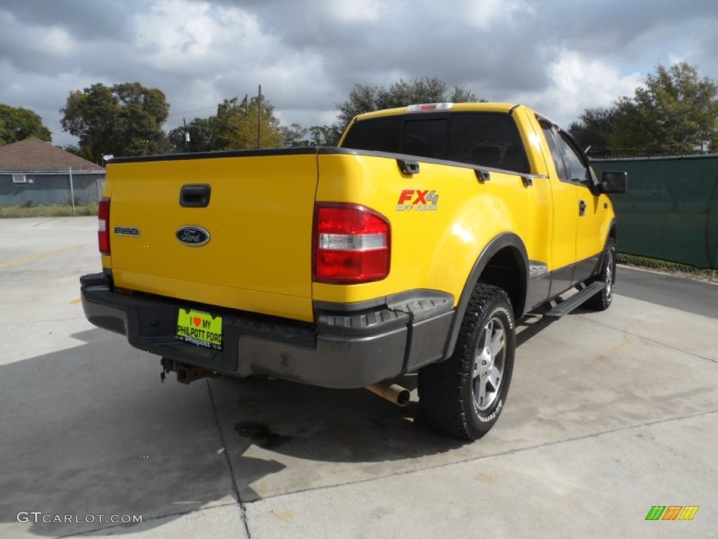 2004 F150 FX4 SuperCab 4x4 - Blazing Yellow / Black/Medium Flint photo #3