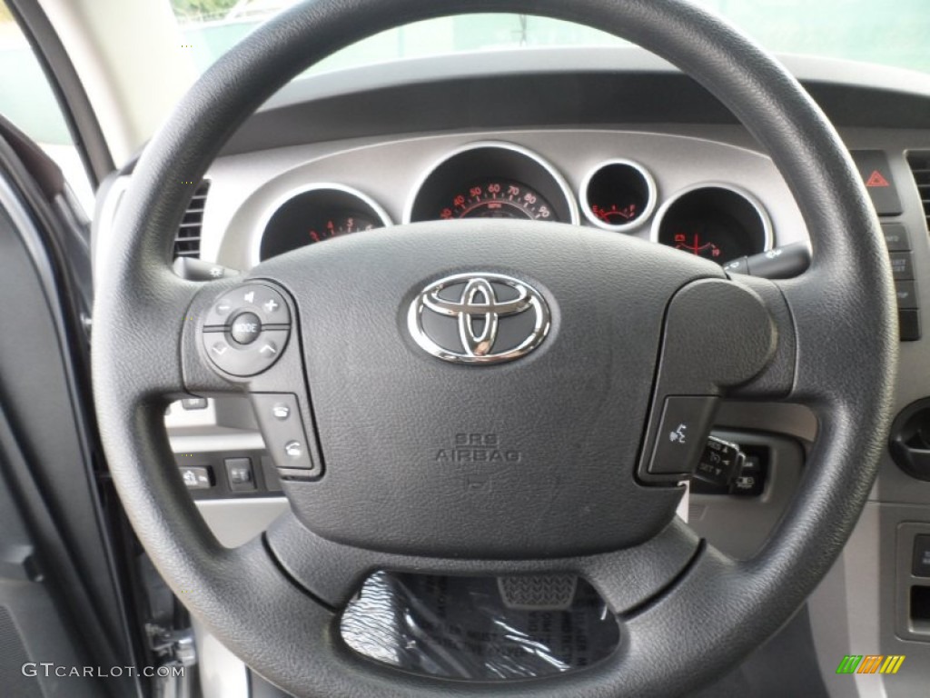 2012 Toyota Tundra SR5 Double Cab Graphite Steering Wheel Photo #56521309