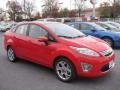 2012 Race Red Ford Fiesta SEL Sedan  photo #1