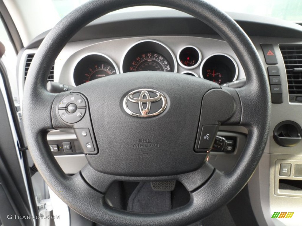 2012 Toyota Tundra SR5 TRD Double Cab Graphite Steering Wheel Photo #56521912