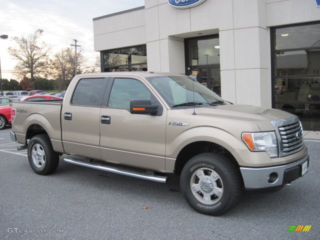 2011 F150 XLT SuperCrew 4x4 - Pale Adobe Metallic / Pale Adobe photo #1