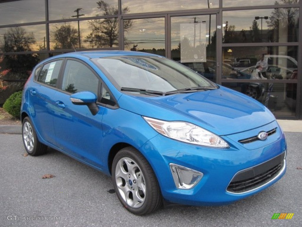 Blue Candy Metallic 2012 Ford Fiesta SES Hatchback Exterior Photo #56522086