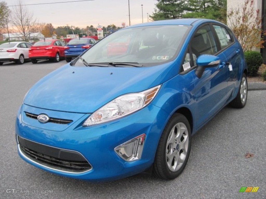 Blue Candy Metallic 2012 Ford Fiesta SES Hatchback Exterior Photo #56522104