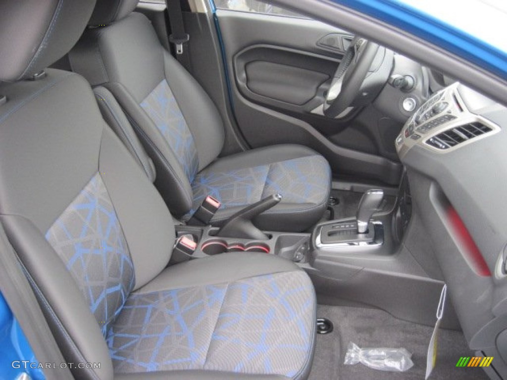 Charcoal Black/Blue Interior 2012 Ford Fiesta SES Hatchback Photo #56522113
