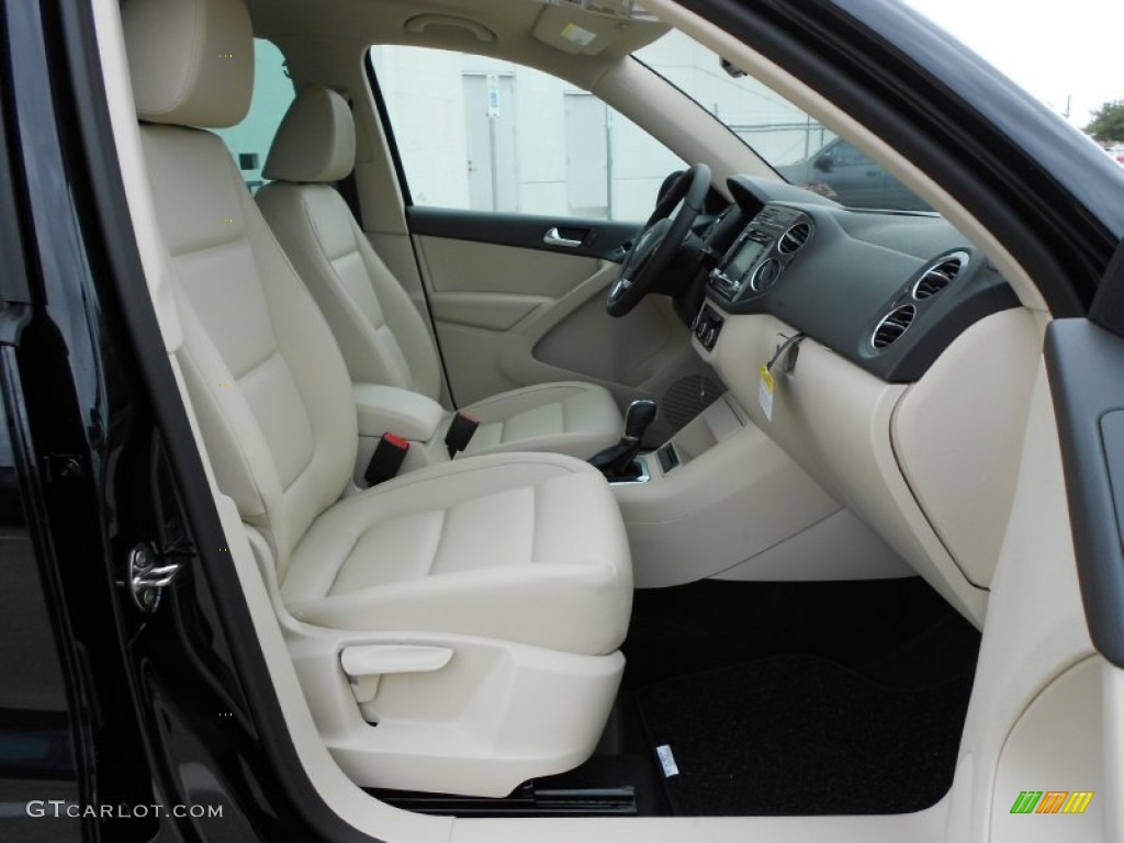 2012 Tiguan SE - Deep Black Metallic / Beige photo #13