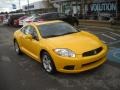 2009 Solar Satin Yellow Mitsubishi Eclipse GS Coupe #56513854
