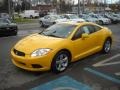 2009 Solar Satin Yellow Mitsubishi Eclipse GS Coupe  photo #7