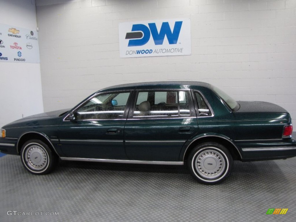 1992 Continental Executive - Deep Jewel Green Metallic / Light Parchment photo #5