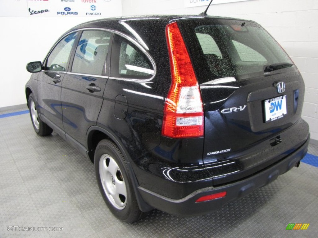 2008 CR-V LX 4WD - Nighthawk Black Pearl / Black photo #3