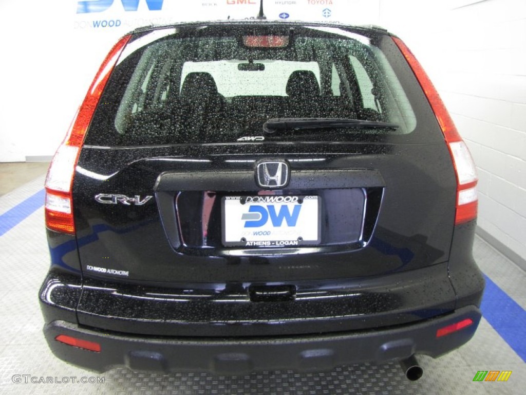 2008 CR-V LX 4WD - Nighthawk Black Pearl / Black photo #7