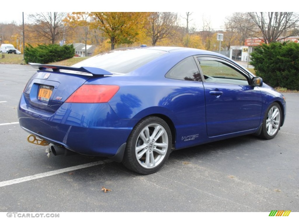 2008 Civic Si Coupe - Fiji Blue Pearl / Black photo #5
