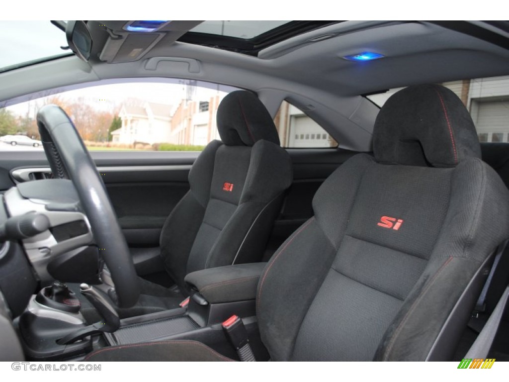 2008 Civic Si Coupe - Fiji Blue Pearl / Black photo #10