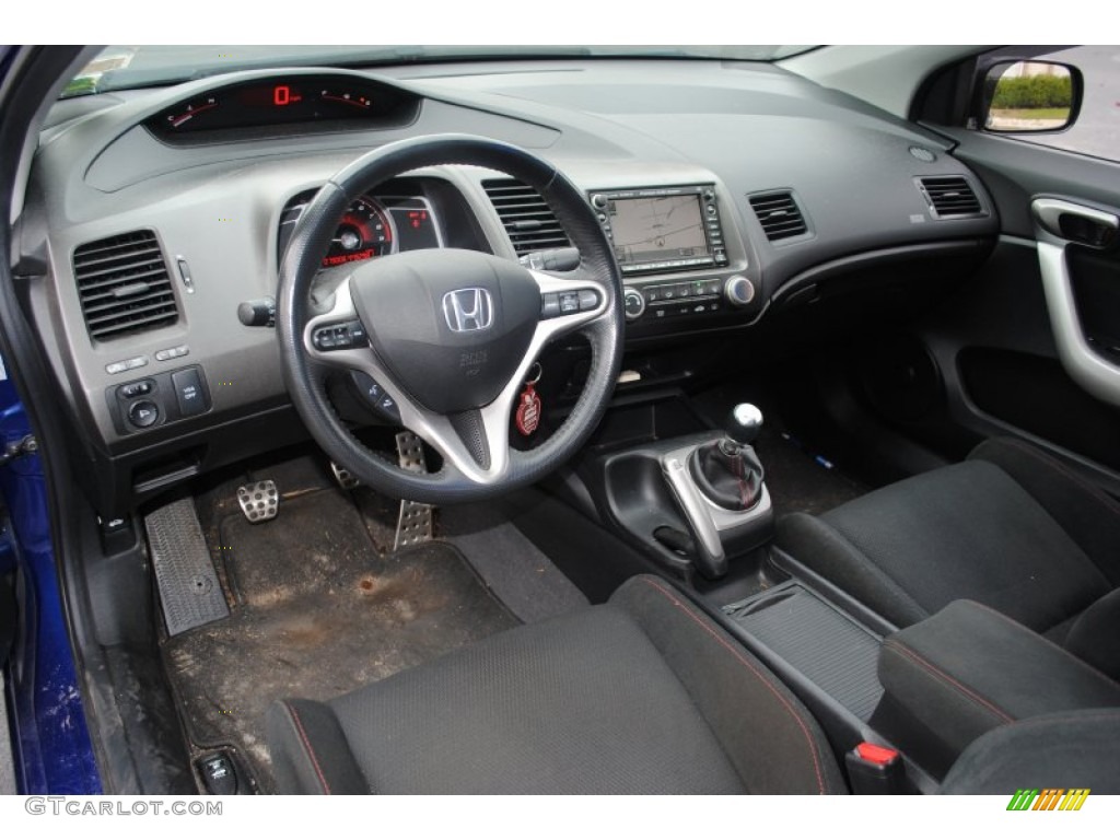 2008 Civic Si Coupe - Fiji Blue Pearl / Black photo #11