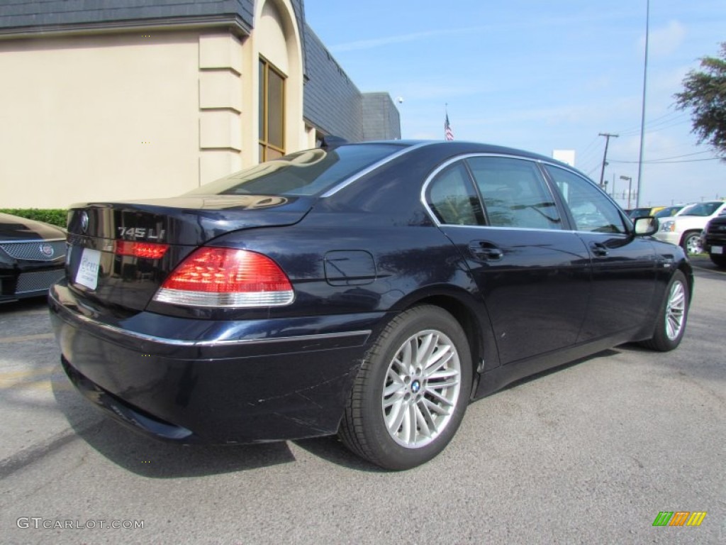 2005 7 Series 745Li Sedan - Orient Blue Metallic / Black/Cream Beige photo #3