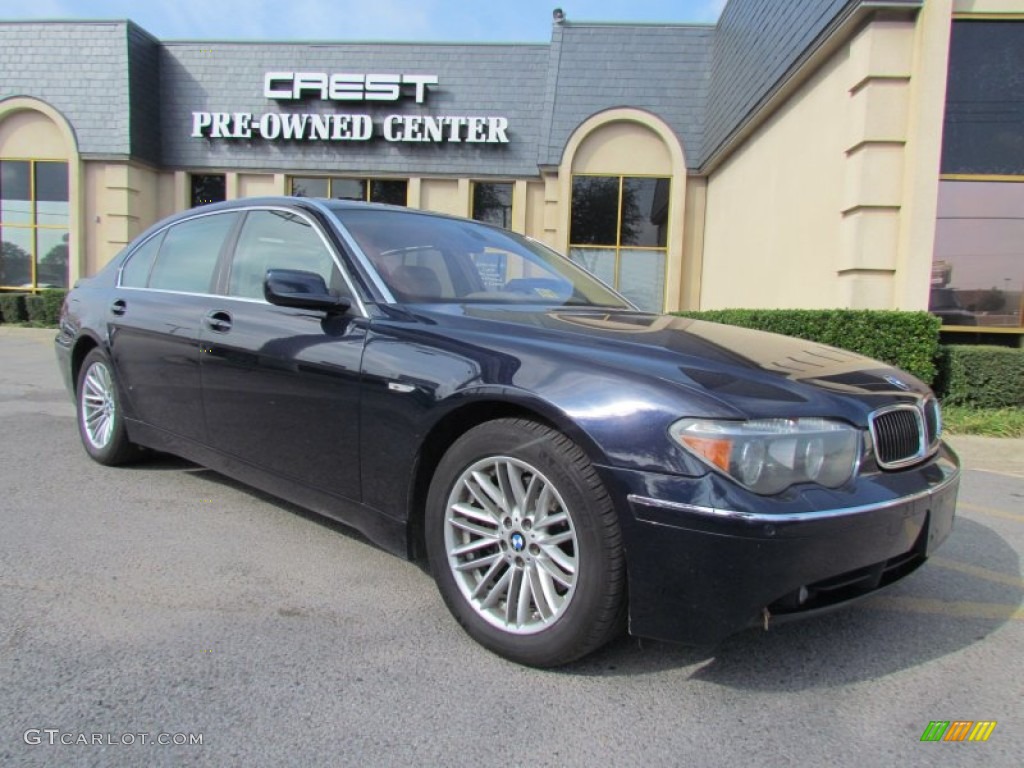 2005 7 Series 745Li Sedan - Orient Blue Metallic / Black/Cream Beige photo #5