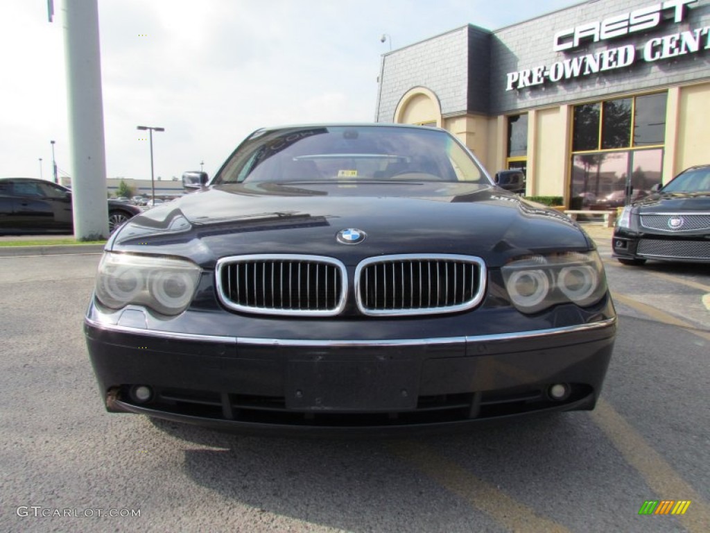 2005 7 Series 745Li Sedan - Orient Blue Metallic / Black/Cream Beige photo #6