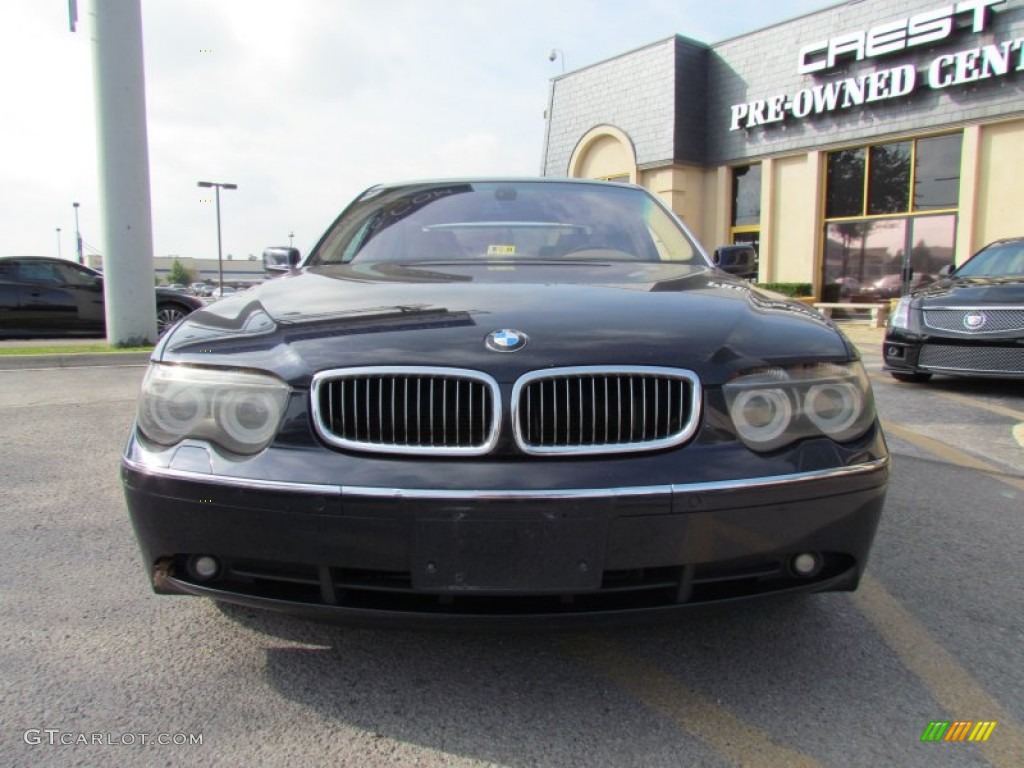 2005 7 Series 745Li Sedan - Orient Blue Metallic / Black/Cream Beige photo #6