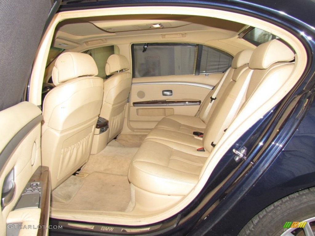 2005 7 Series 745Li Sedan - Orient Blue Metallic / Black/Cream Beige photo #11