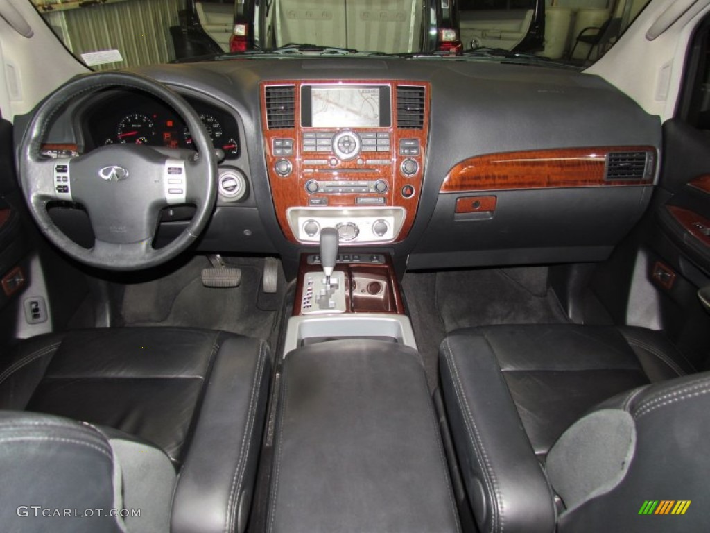 2009 Infiniti QX 56 Charcoal Dashboard Photo #56529022