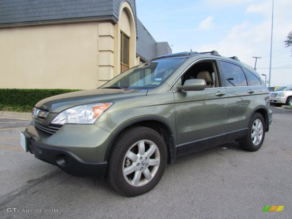 2008 CR-V EX-L - Green Tea Metallic / Ivory photo #7
