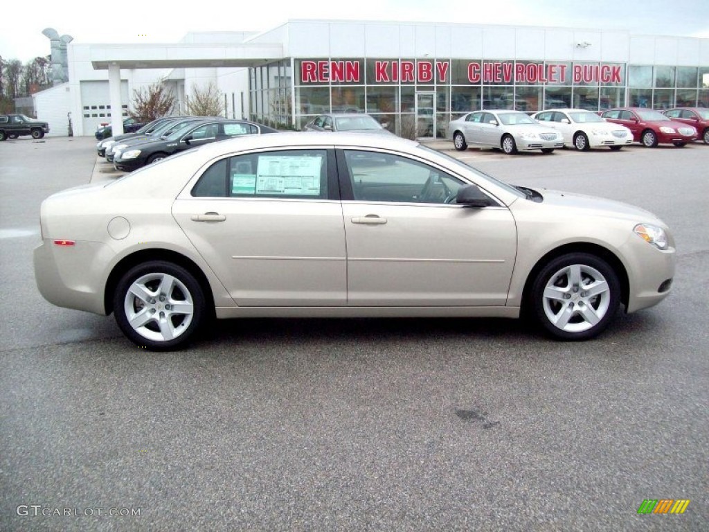 2012 Malibu LS - Gold Mist Metallic / Cocoa/Cashmere photo #3