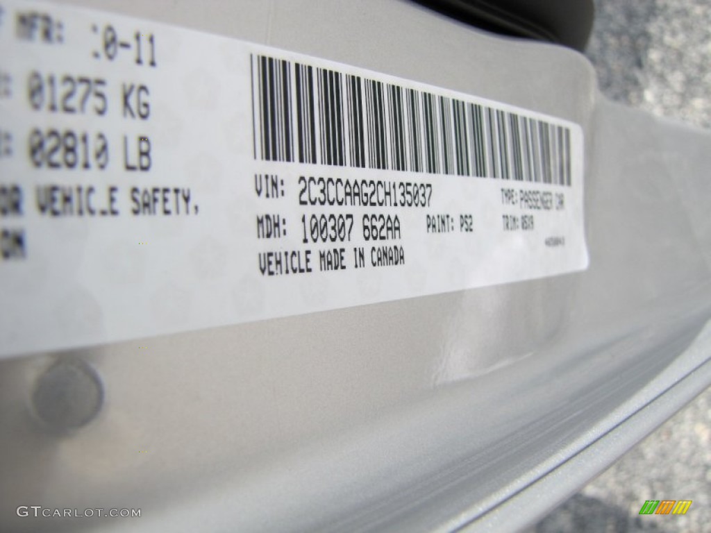 2012 300 Color Code PS2 for Bright Silver Metallic Photo #56532628