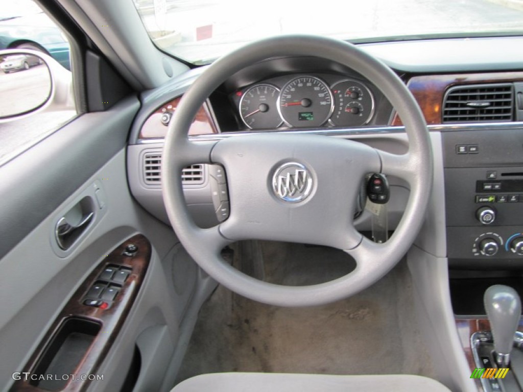 2007 Buick LaCrosse CX Gray Steering Wheel Photo #56532790