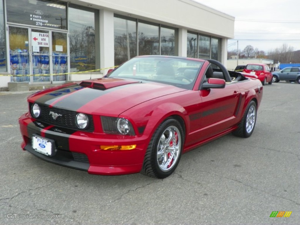 Dark Candy Apple Red 2008 Ford Mustang GT/CS California Special Convertible Exterior Photo #56533267