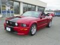 Dark Candy Apple Red 2008 Ford Mustang GT/CS California Special Convertible Exterior