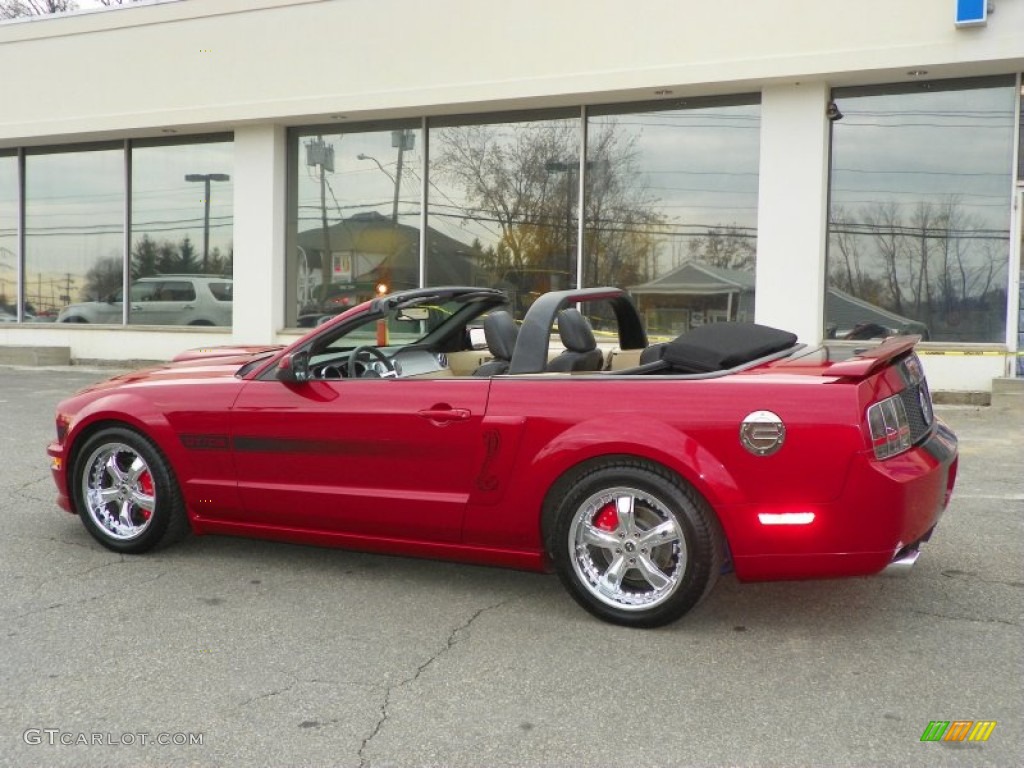 2008 Mustang GT/CS California Special Convertible - Dark Candy Apple Red / Dark Charcoal/Medium Parchment photo #26