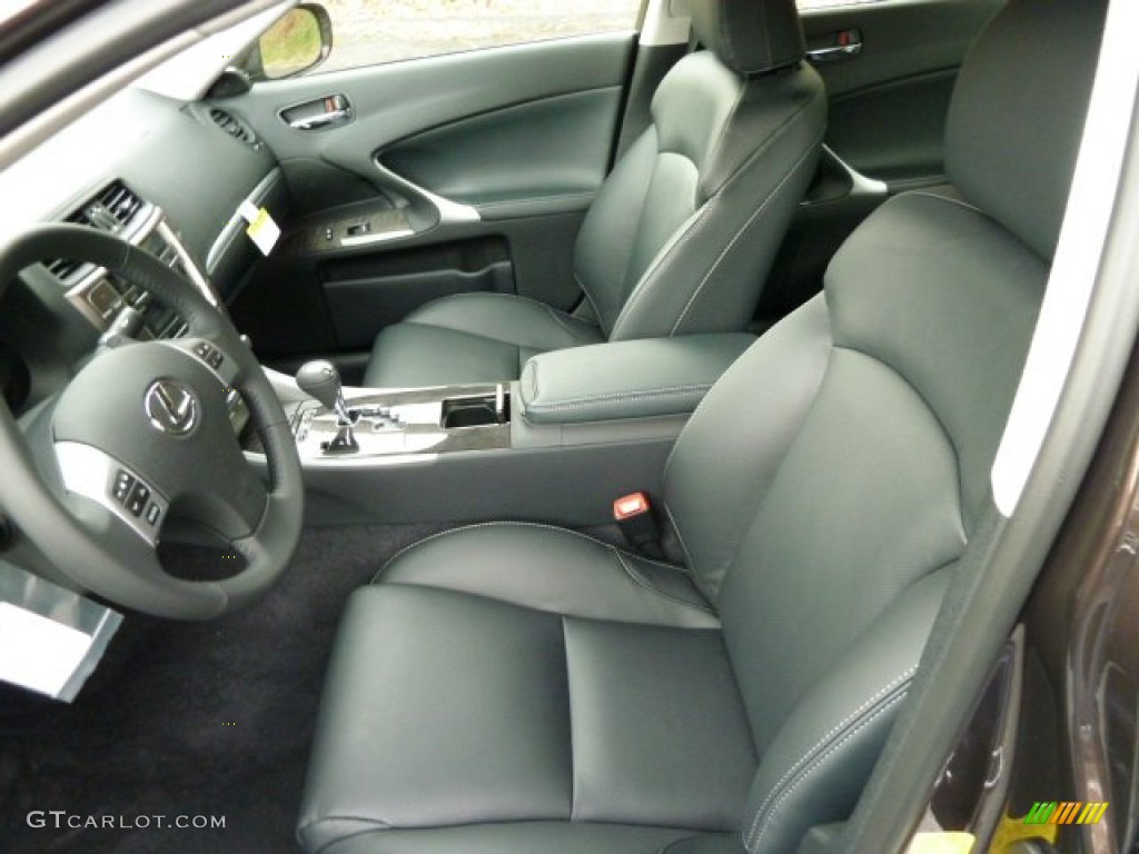 Black Interior 2012 Lexus IS 250 AWD Photo #56533639