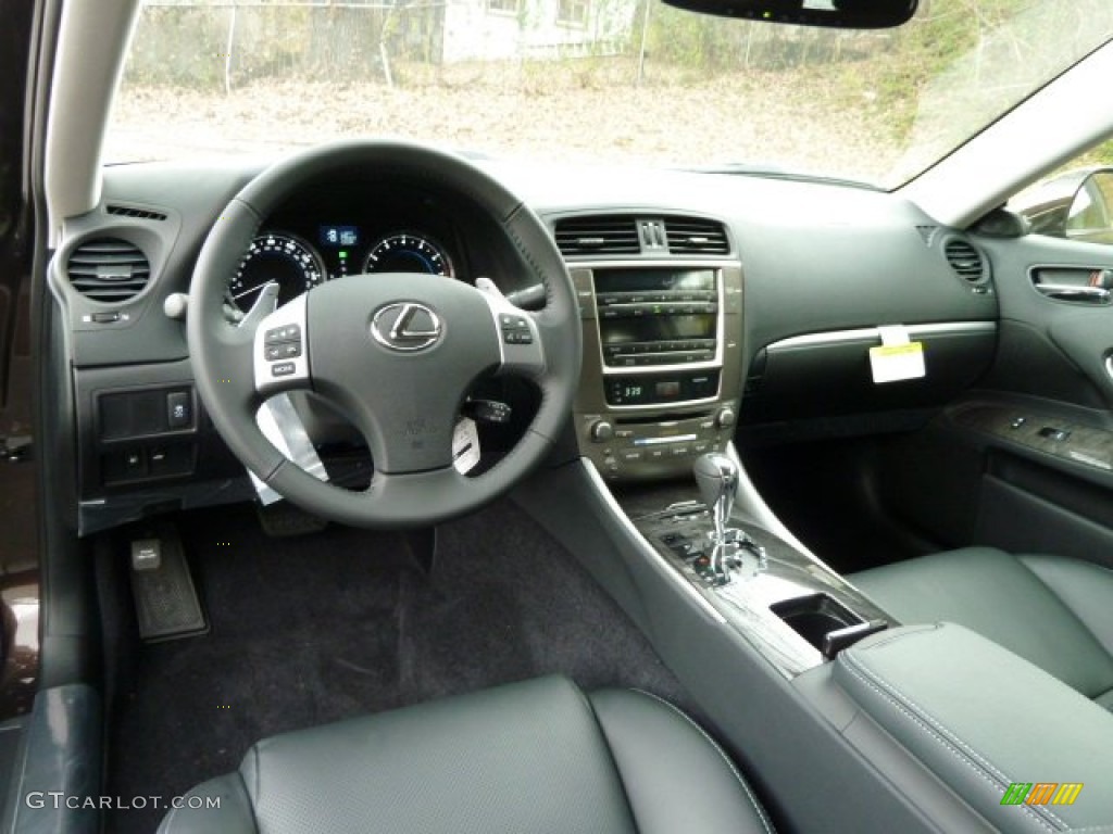 2012 Lexus IS 250 AWD Black Dashboard Photo #56533657